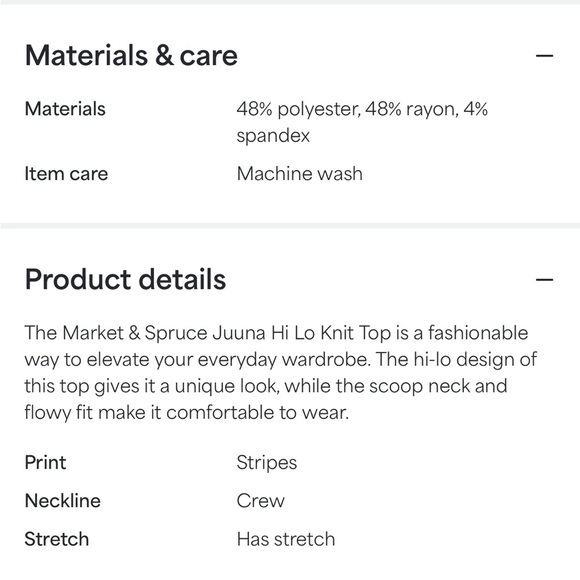 Market & Spruce top Juuna Hi Lo Knit - Picture 7 of 7